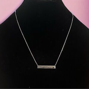 Stainless Steel Beauty Radiance Strength bar necklace